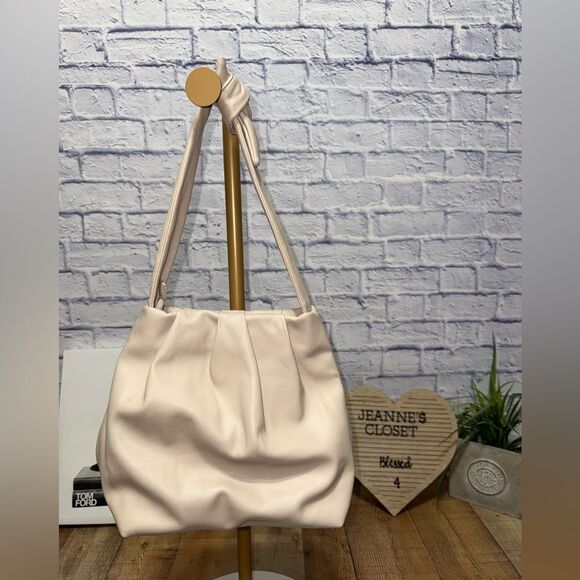 Zara Cream Soft City Bag Faux Leather Shoulder bag - Picture 2 of 11